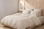 Minimal Khaki Duvet Cover Set